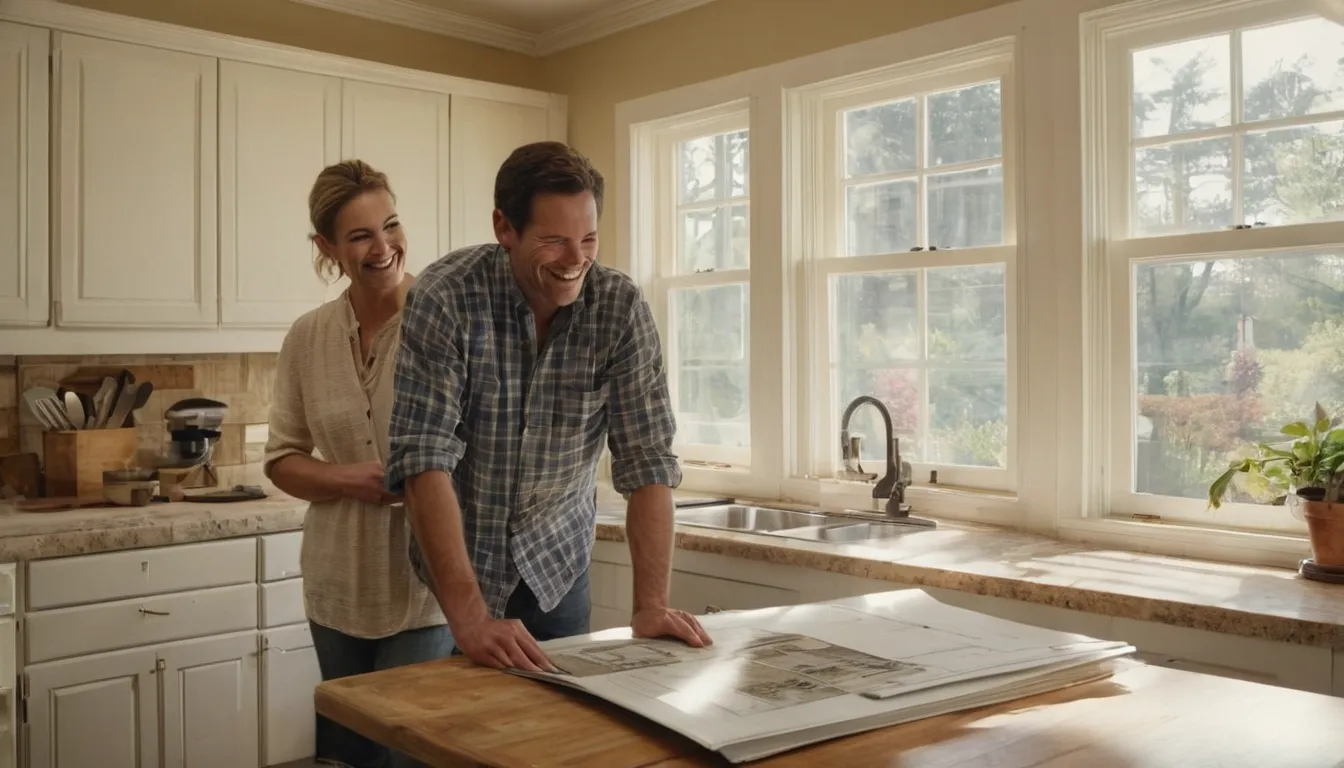 Homeowner reviewing kitchen remodel plans with a local provider in a Trenton home